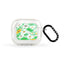 Floral Swirl - Green Earbuds Case