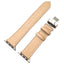 Genuine Leather Strap With Butterfly Clasp For Apple Watch | CREAM