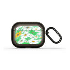 Floral Swirl - Green Earbuds Case