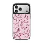 Chrome Doodles - Soft Blush iPhone Case