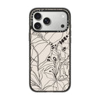 Charcoal Tropics - Creme iPhone Case