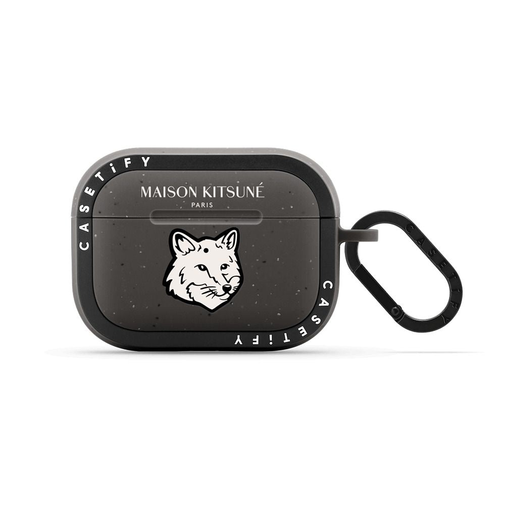 Maison Kitsuné Dove White Fox Head Earbuds Case