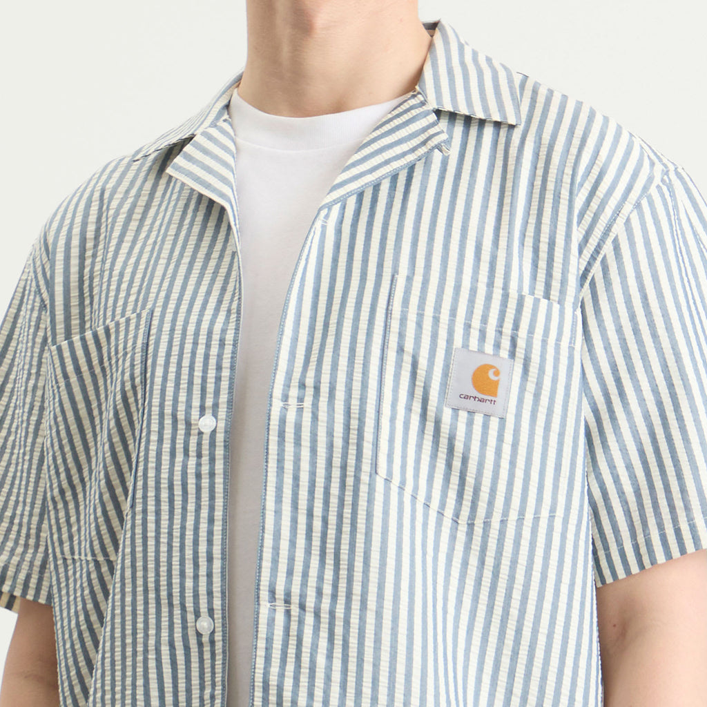 Carhartt WIP Leavel Short Sleeve Stripe Shirt