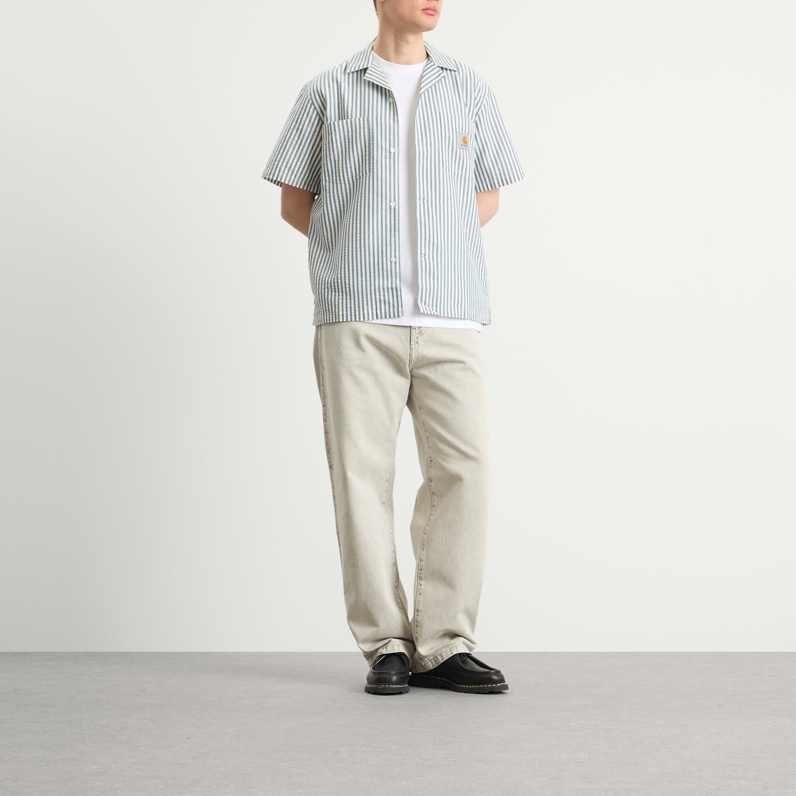 Carhartt WIP Leavel Short Sleeve Stripe Shirt