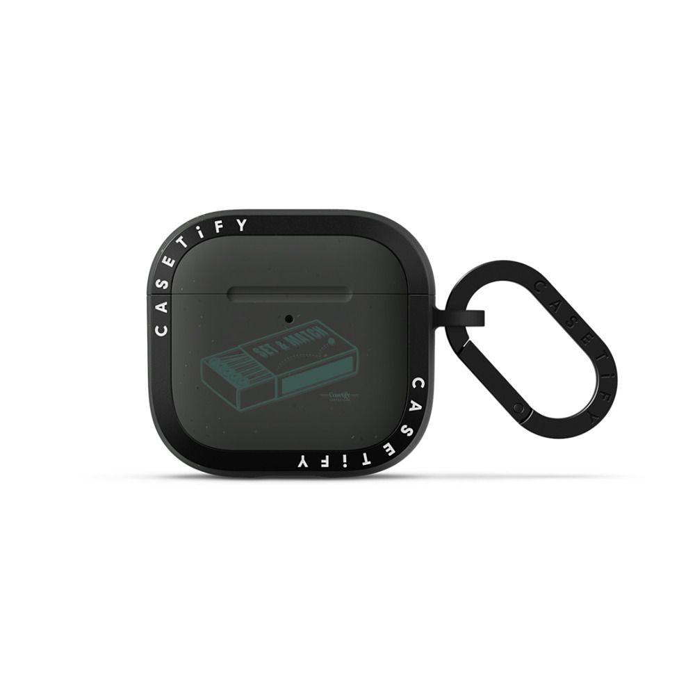 Cafe Club Illustrations Earbuds Case