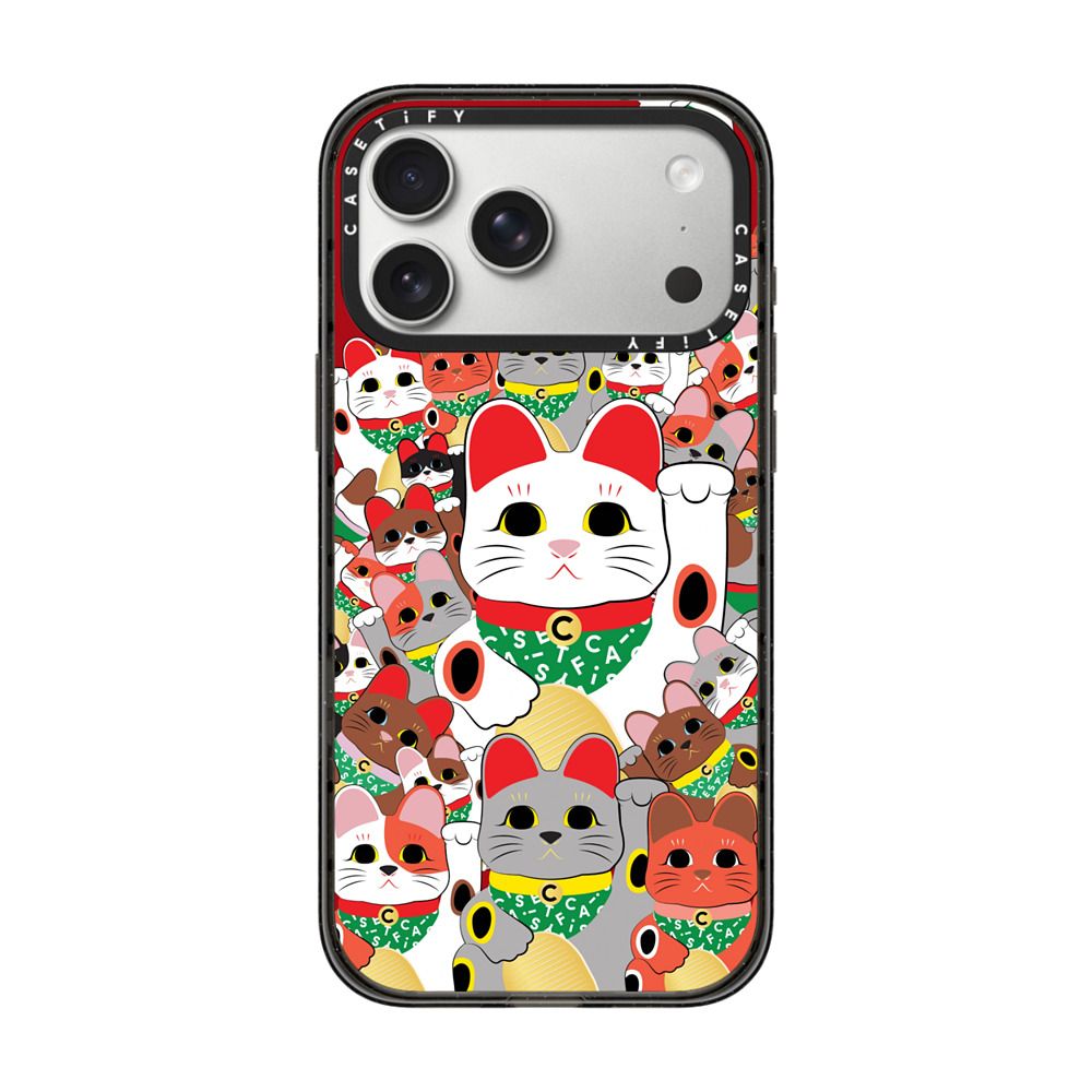 Lucky Cat Parade - Cherry on Top iPhone Case Secondary image