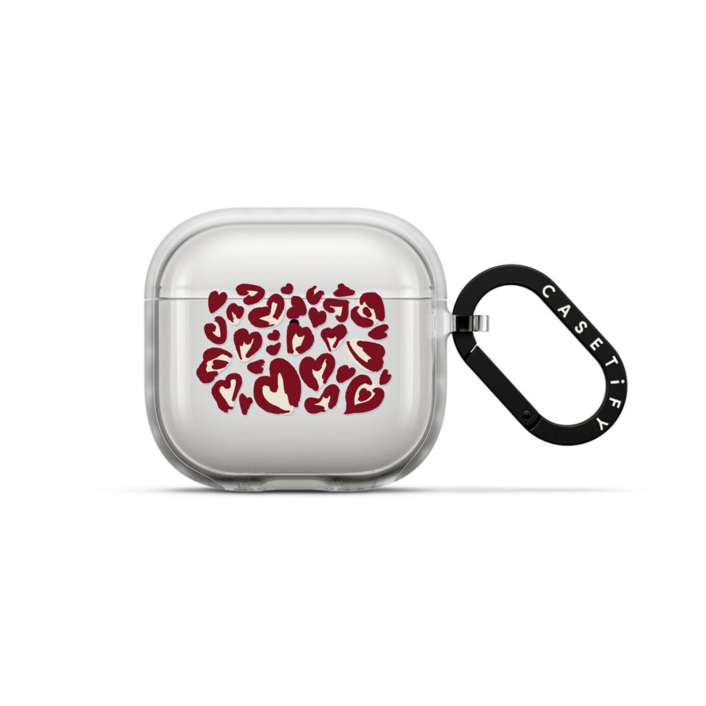 Leopard Red Earbuds Case - 12d66e