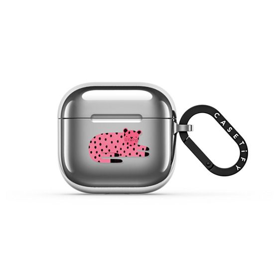 PINK TIGER by Daria Solak Illustrations Earbuds Case Main image