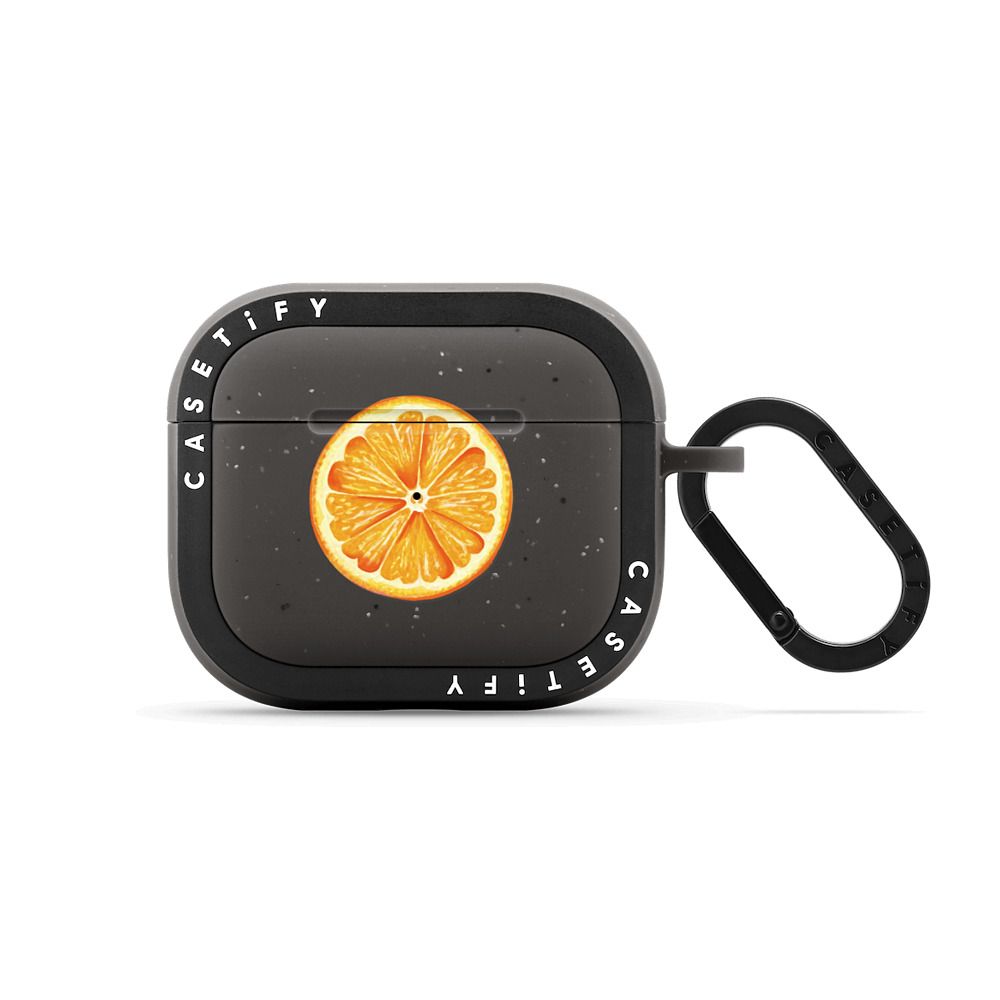 Heart Orange Earbuds Case