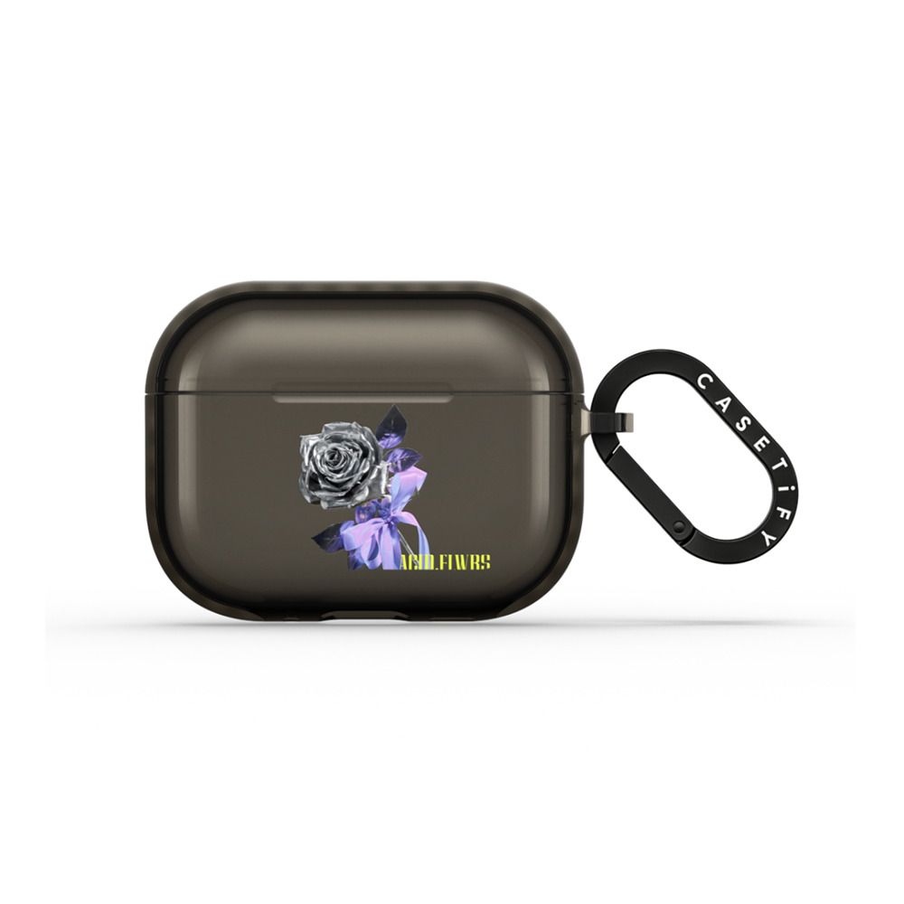 Chrome Rose Pattern Earbuds Case - 809c5a