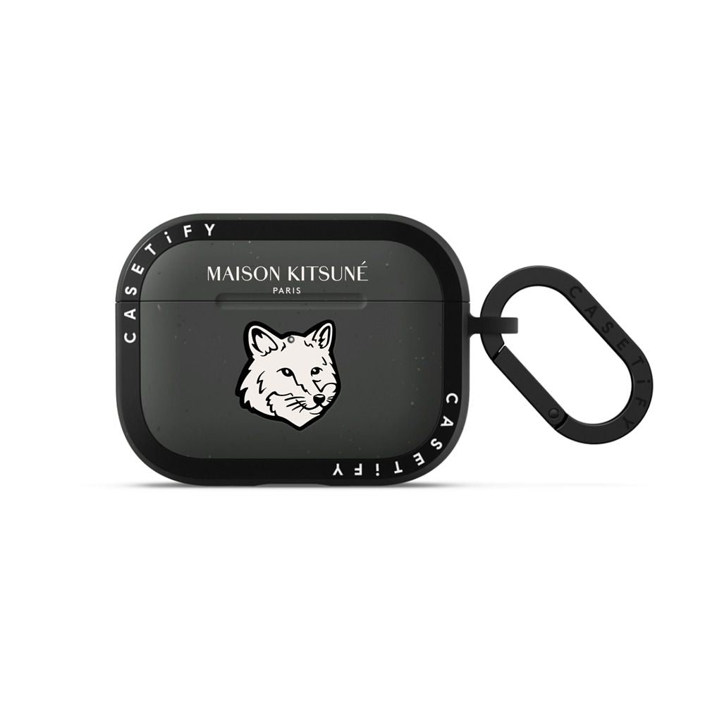 Maison Kitsuné Dove White Fox Head Earbuds Case