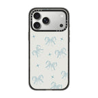 Blue Dreamy Ribbon iPhone Case