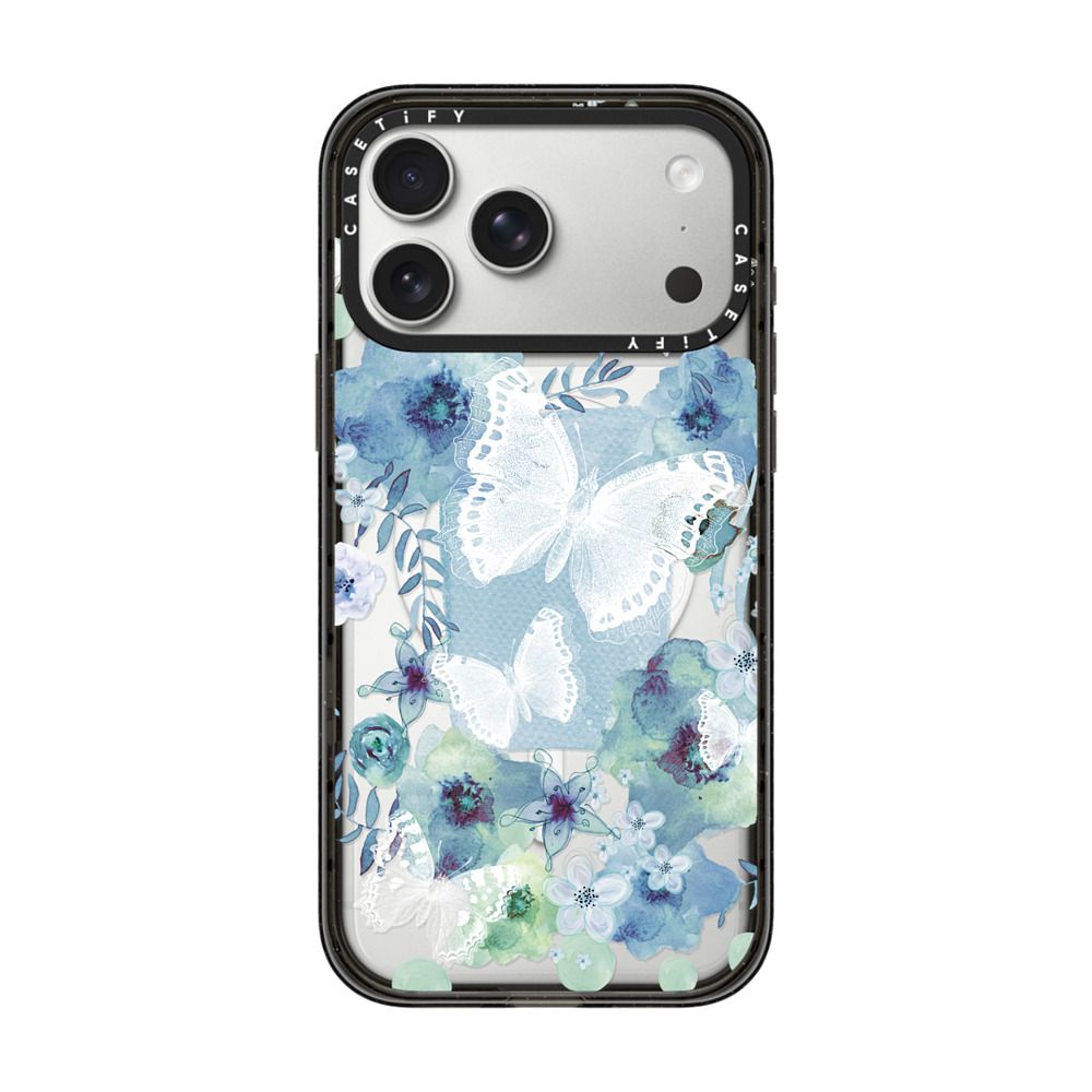 MY BLUE BUTTERFLY GARDEN iPhone Case Main image