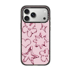 Chrome Doodles - Soft Blush iPhone Case