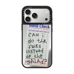 The Fries Instead of Salad iPhone Case