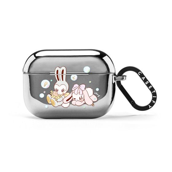 bubble bunnies Earbuds Case Secondary image