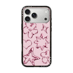 Chrome Doodles - Soft Blush iPhone Case
