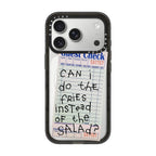 The Fries Instead of Salad iPhone Case