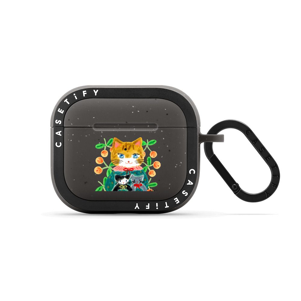 cat and stuffed cats Earbuds Case Main image
