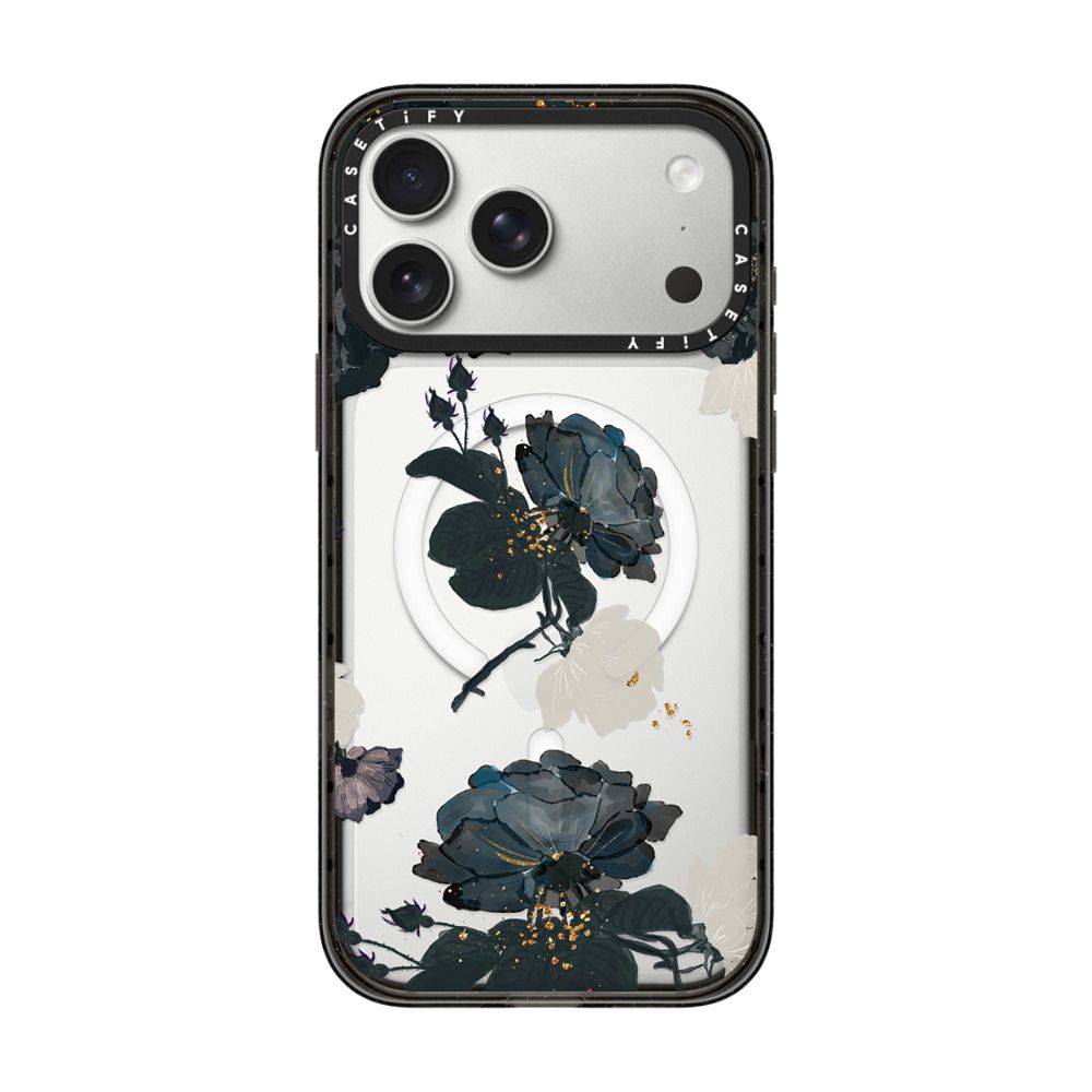 White and Black Floral iPhone Case Main image