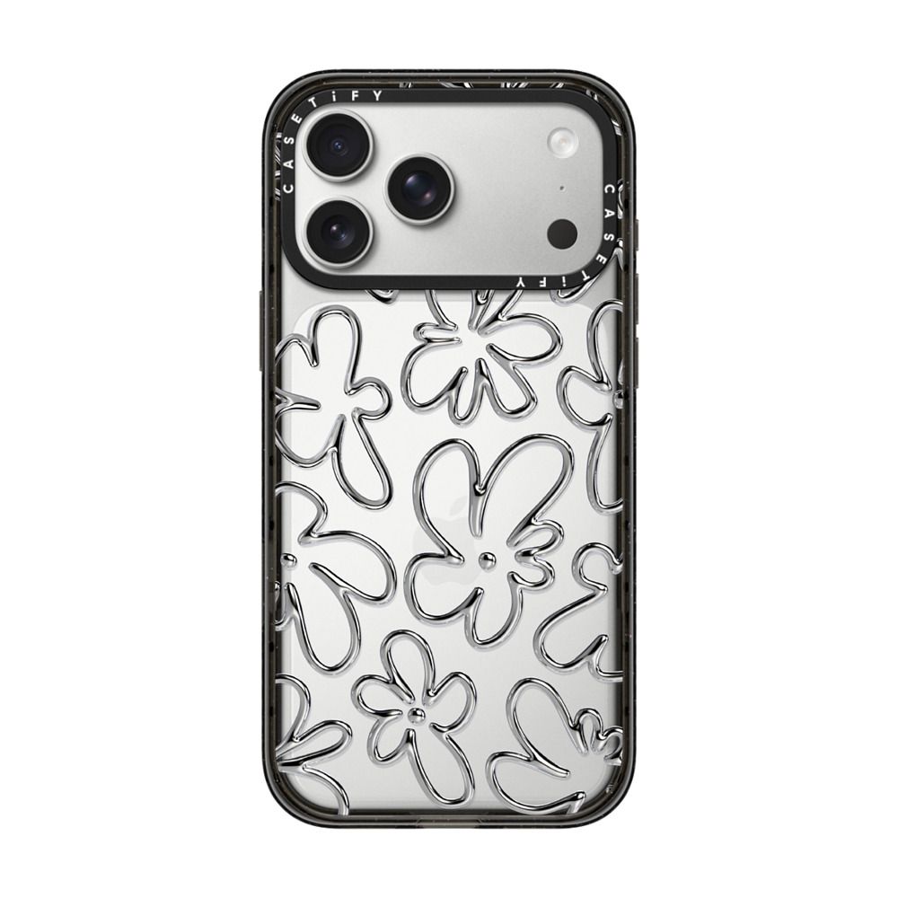 Chrome Flower iPhone Case Secondary image