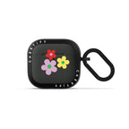 Floral Stripes Earbuds Case