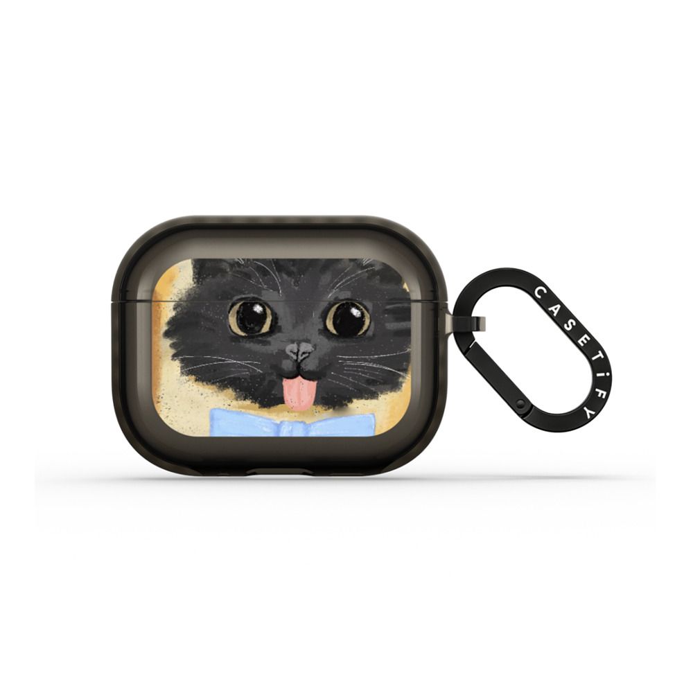 Silly Bread Cat Earbuds Case