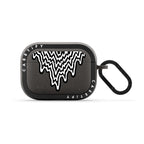 Black & White Drip Earbuds Case