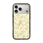 Pressed flowers dainty - yellow iPhone Case