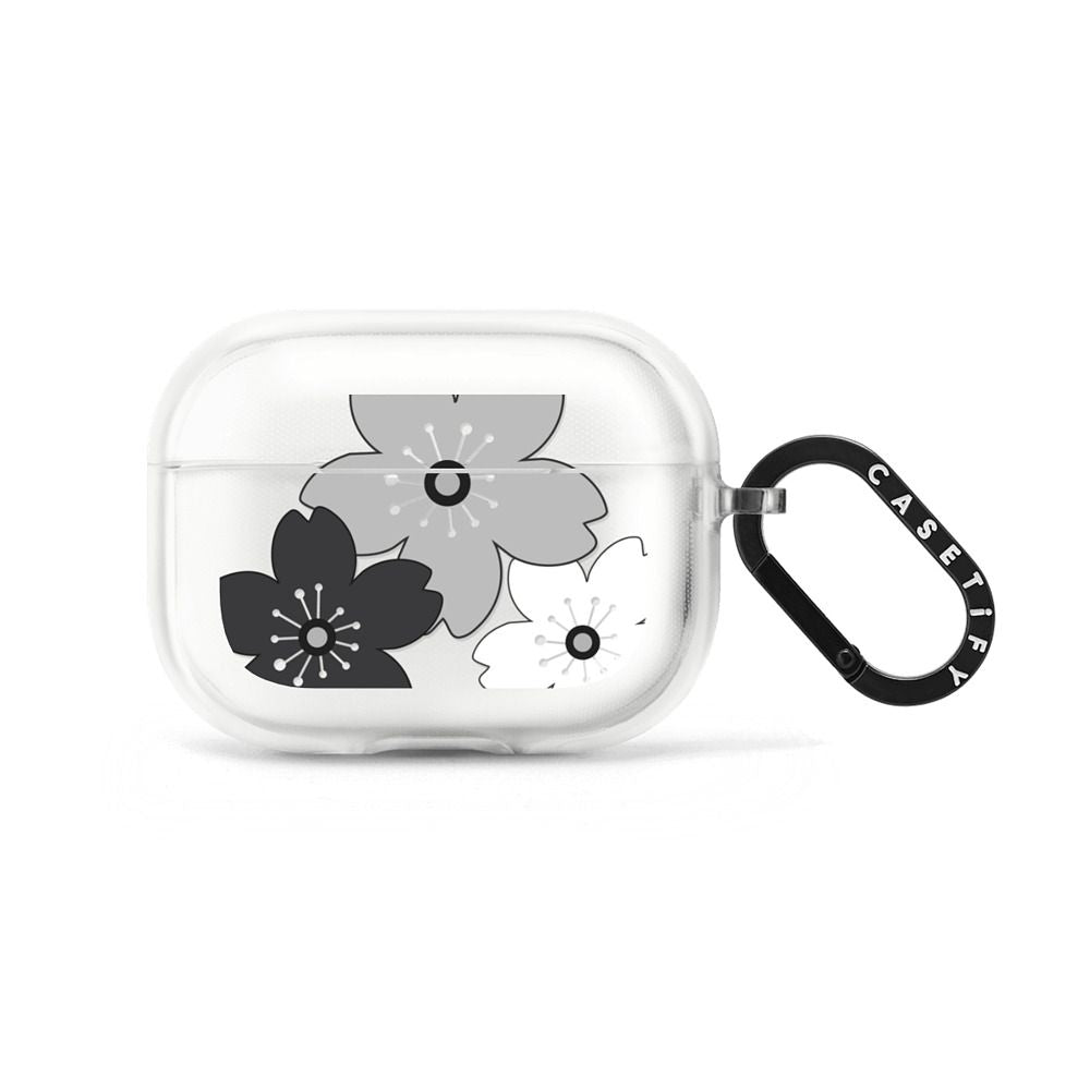 Spring Ditsy Florals - Black Earbuds Case