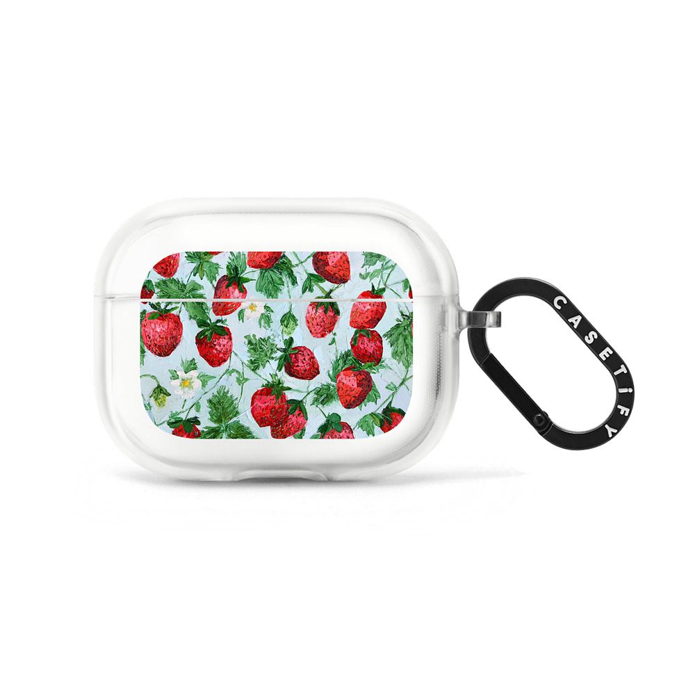 Strawberry Garden Earbuds Case
