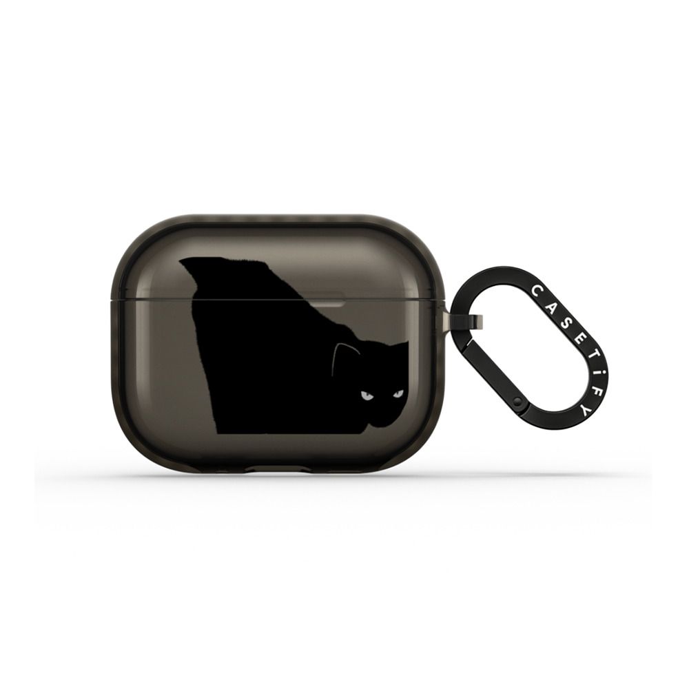 Spooky Black Cat Earbuds Case
