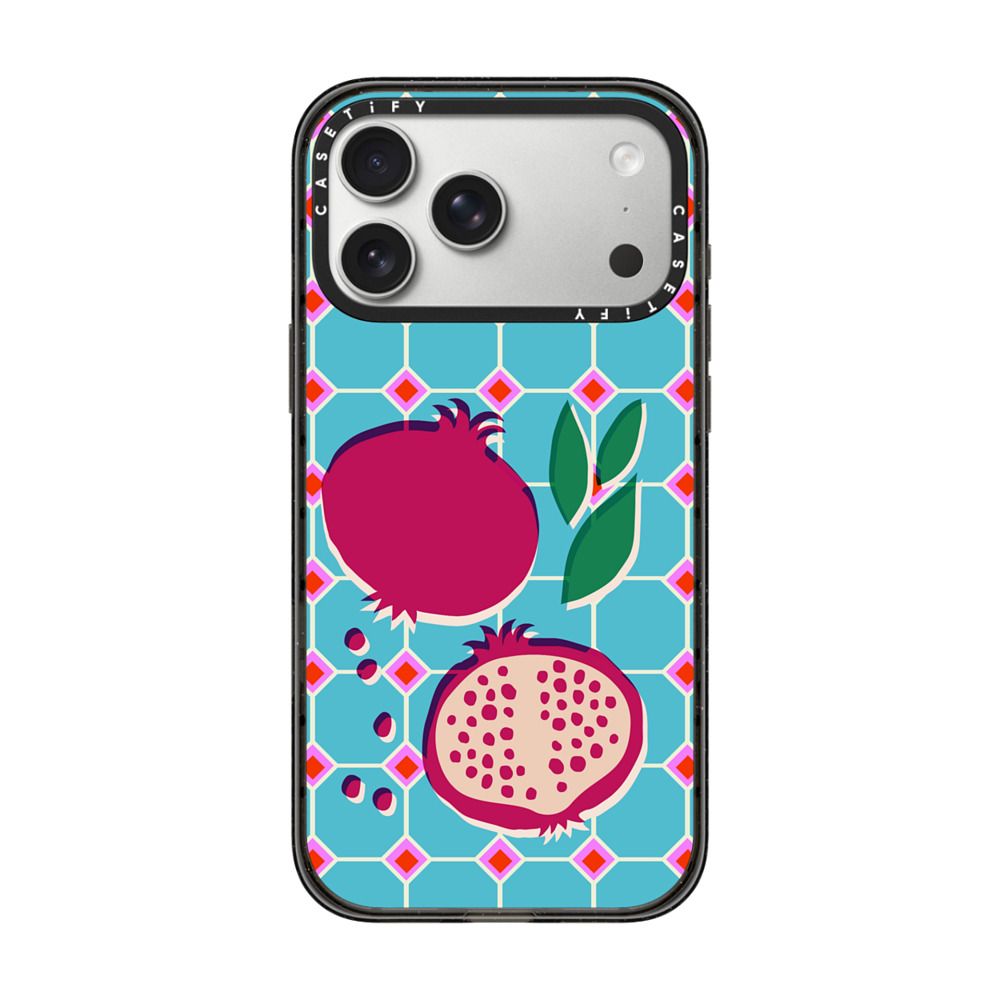 Pomegranate Squares iPhone Case Secondary image