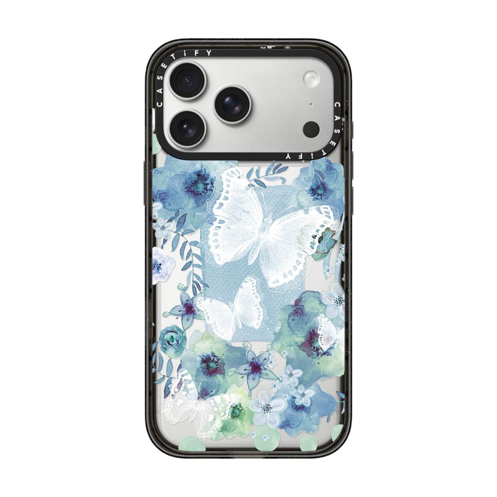 MY BLUE BUTTERFLY GARDEN iPhone Case Secondary image