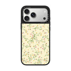 Pressed flowers dainty - yellow iPhone Case