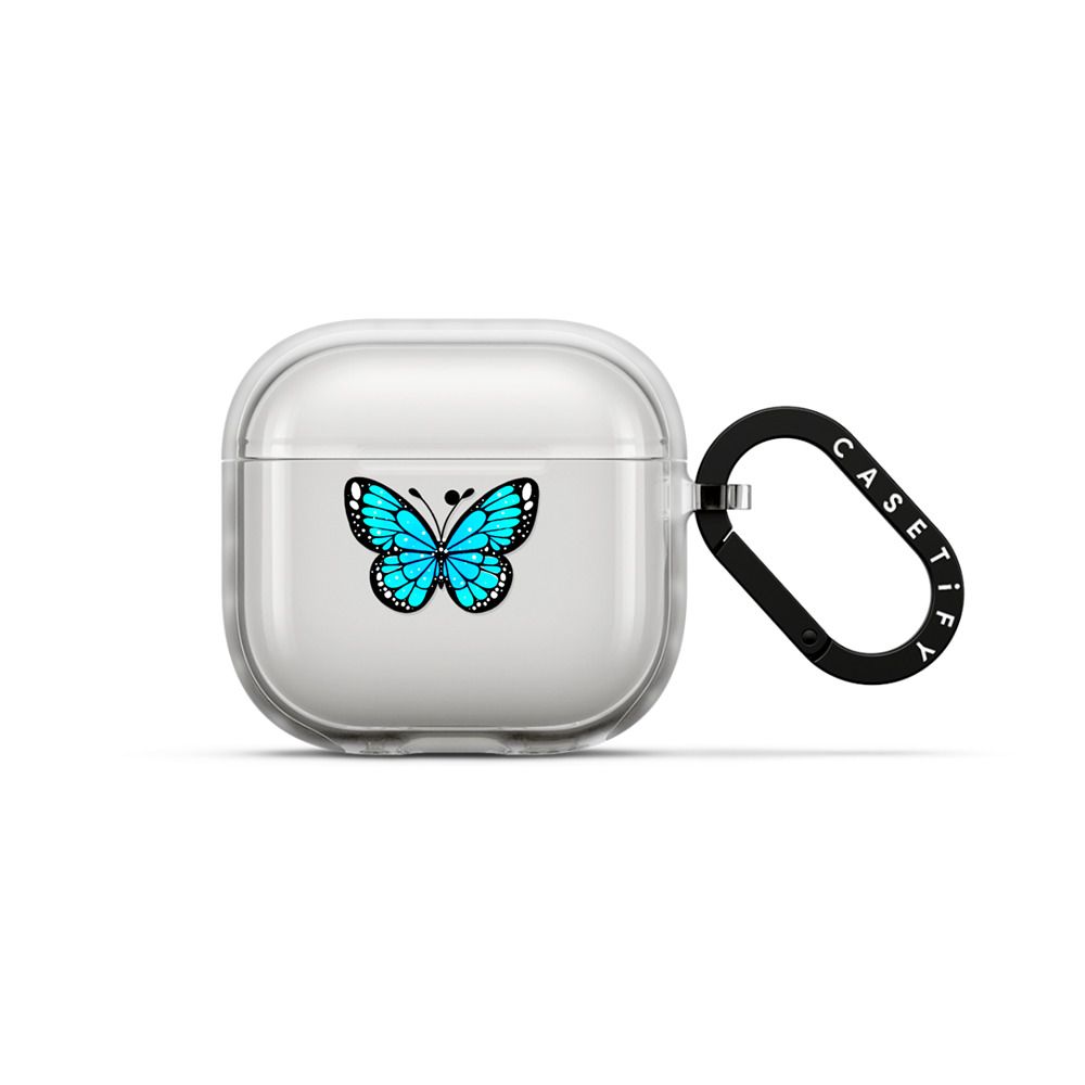 Blue Monarca by Sofia Castellanos Earbuds Case