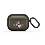 Leopard with peonies Earbuds Case