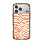 Zebra Stripe- Tangy Tango iPhone Case