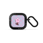 Floral Gingham Check Earbuds Case