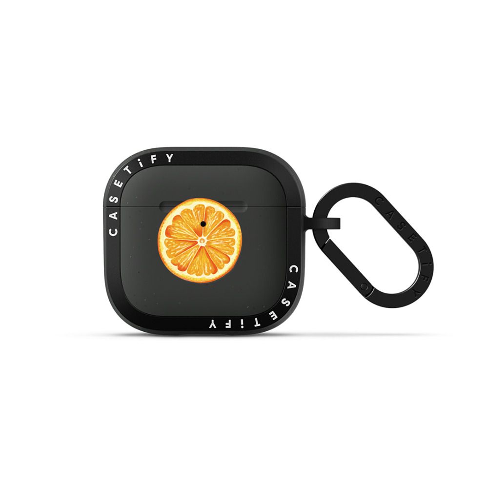 Heart Orange Earbuds Case