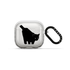 Spooky Black Cat Earbuds Case