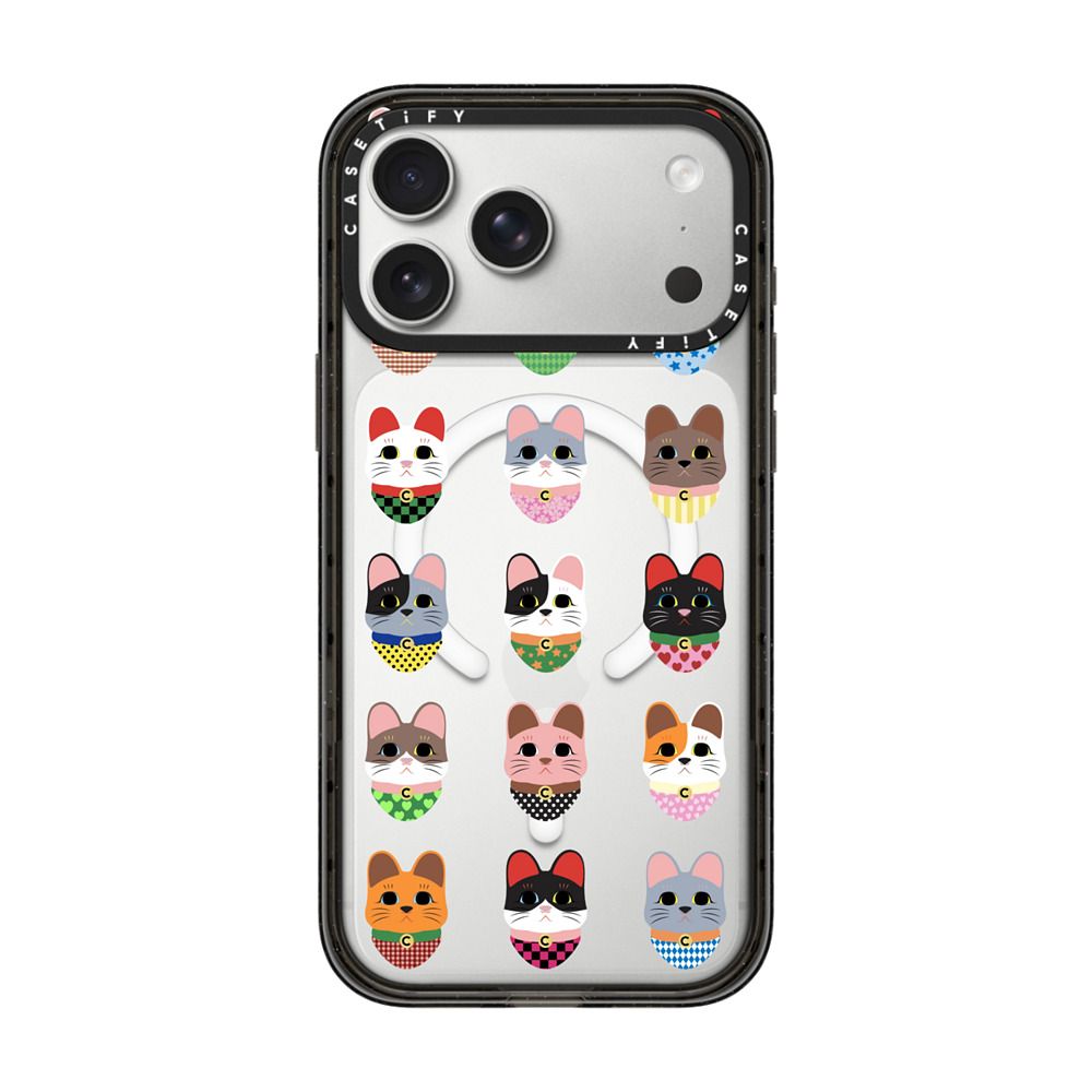 Lucky Cat Grid iPhone Case Main image