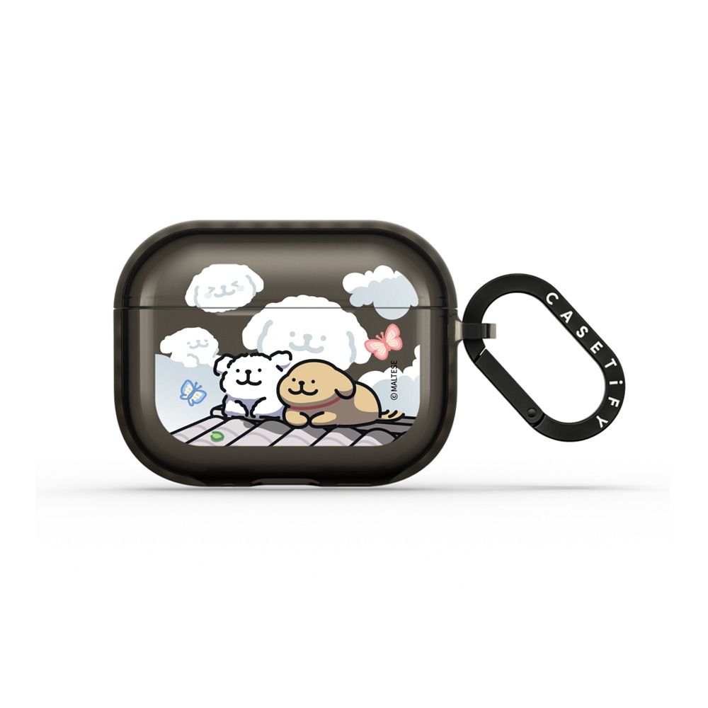 Maltese Lazy Clouds Earbuds Case