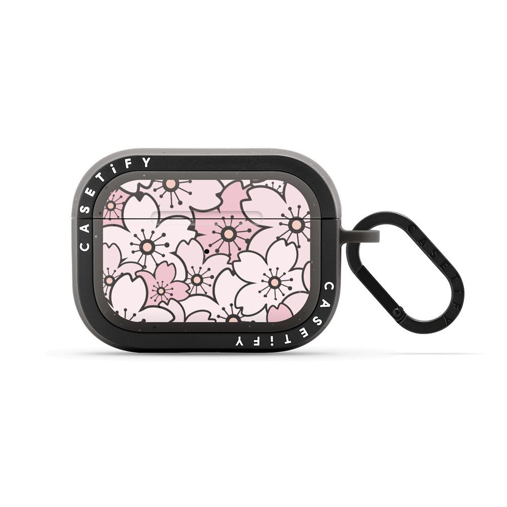 Pink Sakura Bloom Earbuds Case Secondary image
