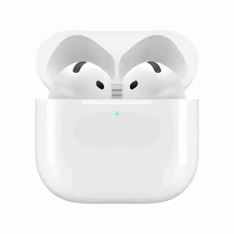 AirPods (4th Generation) featuring Active Noise Cancellation, Refurbished Bluetooth Earphones for Apple iPhone, with USB-C Charging Case Main image