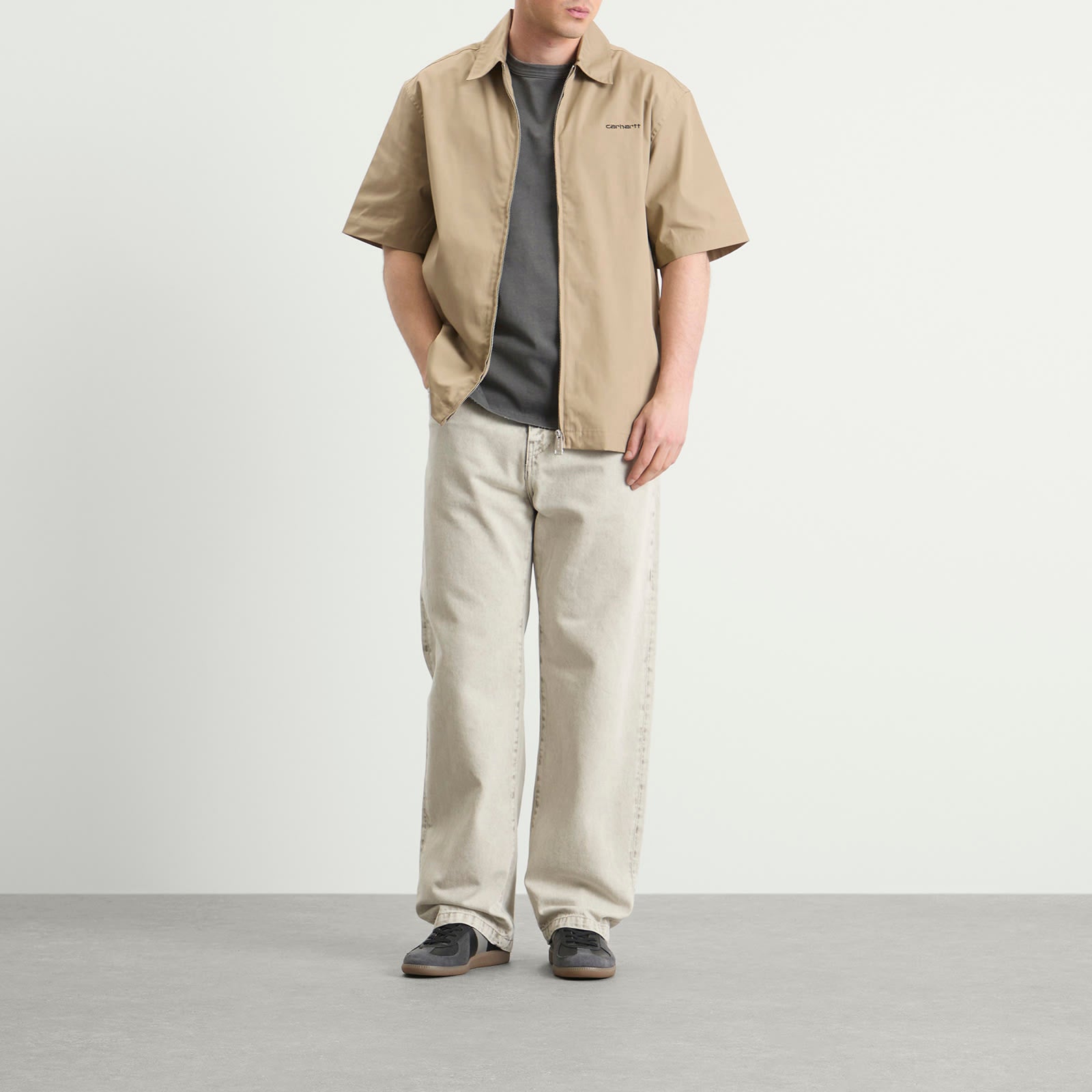 Carhartt WIP Short Sleeve Postal Zip Shirt