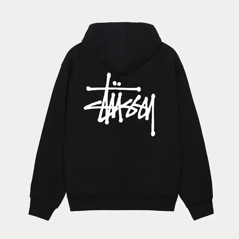 Basic Pullover Fleece Hoodie - basic black hoodie