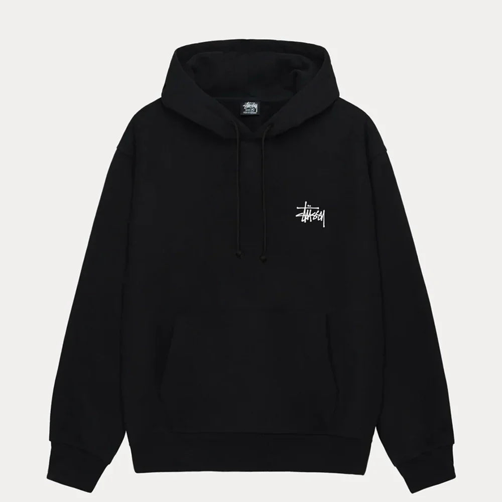 Basic Pullover Fleece Hoodie - basic black pullover hoodie