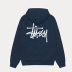Basic Pullover Fleece Hoodie - basic navy blue hoodie