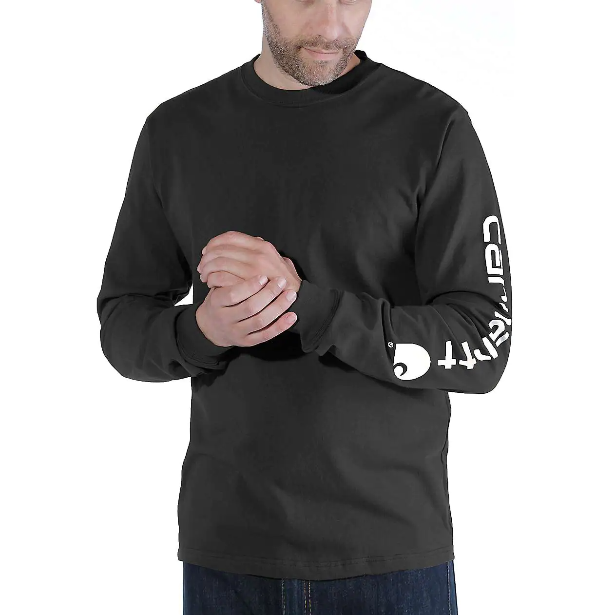 Carhartt Dearborn Relaxed Long Sleeve-Logo T-Shirt